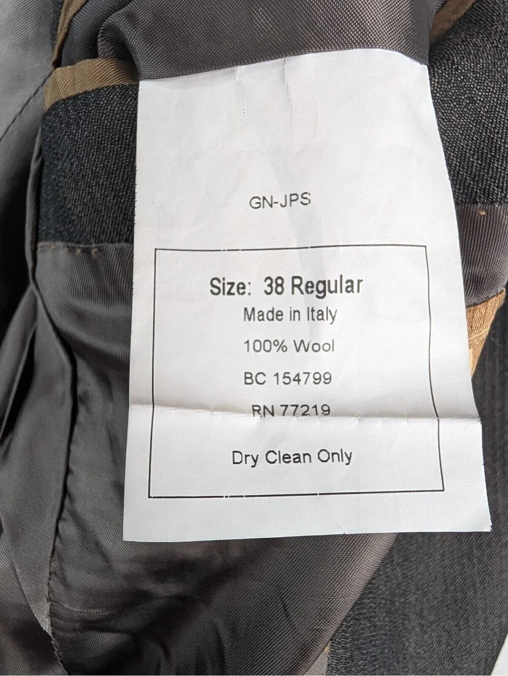Pronto Uomo Platinum Regular Gray Wool Made in Italy Men's Suit Jacket 38
